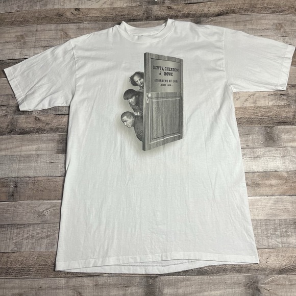 All Sport Other - Three Stooges Shirt Size XL White 90s Curly Larry Moe Funny Tee Door Peeking